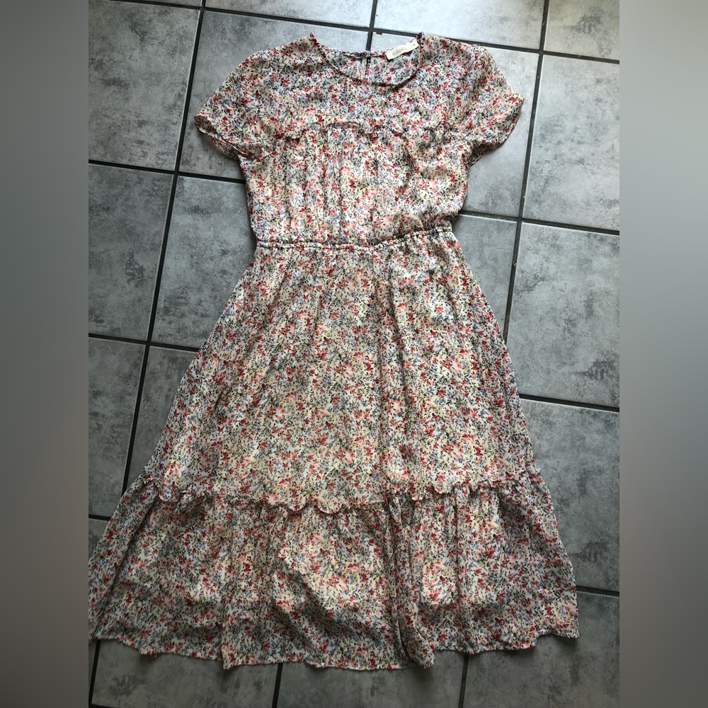 Fine floral spring dress
